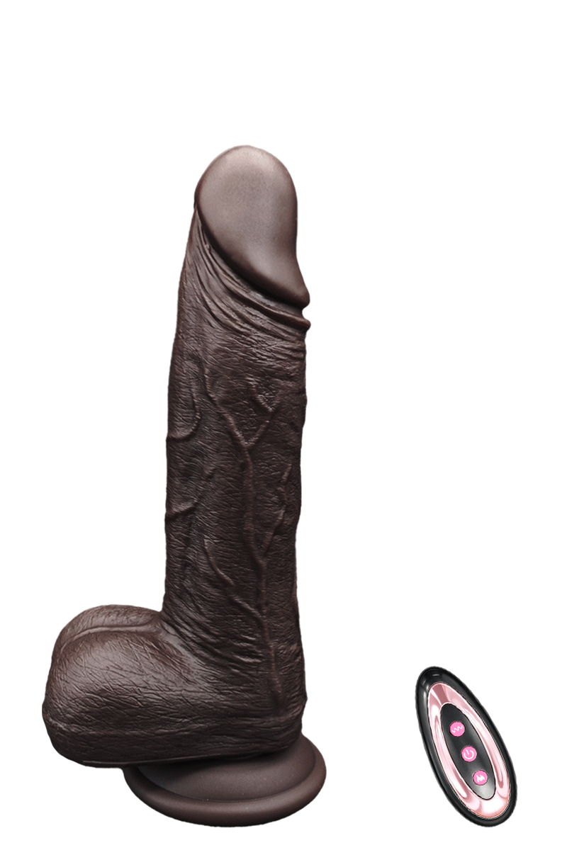 Thick Realistic Dildo 6.3" ,Thrusting Dildo Vibrator Sex Toys - Hands-Free Riding Grinding Dildos