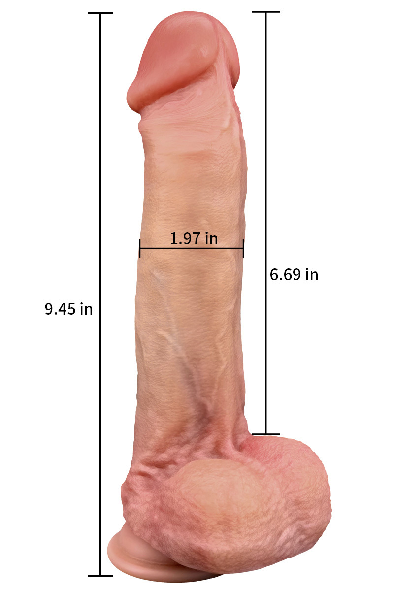 [Copy]Thick Realistic Dildo 6.7" ,Thrusting Dildo Vibrator Sex Toys - Hands-Free Riding Grinding Dildos