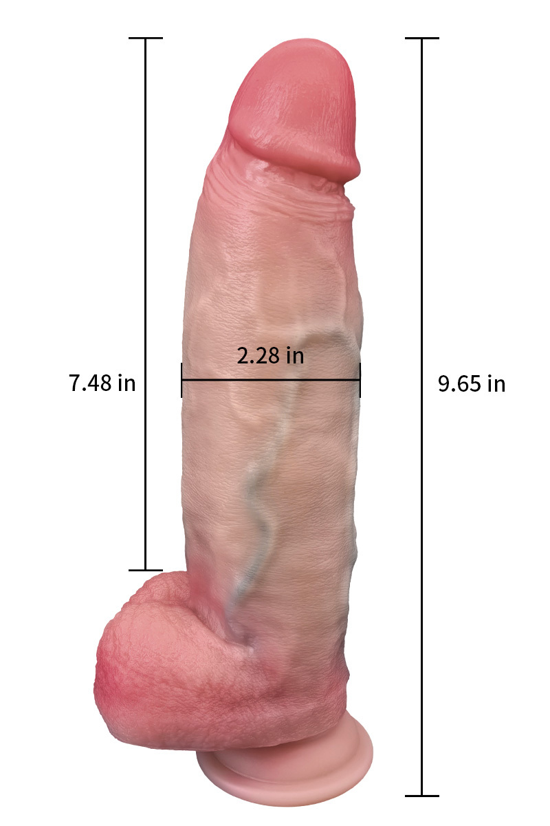 Thick Realistic Dildo 7.5" ,Thrusting Dildo Vibrator Sex Toys - Hands-Free Riding Grinding Dildos