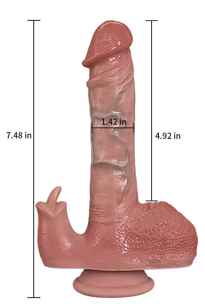 [Copy]Thick Realistic Dildo 5" ,Thrusting Dildo Vibrator Sex Toys - Hands-Free Riding Grinding Dildos
