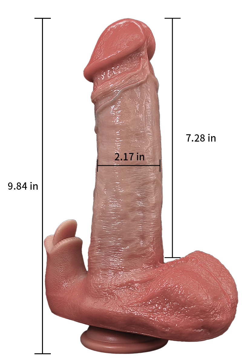 [Copy]Thick Realistic Dildo 5" ,Thrusting Dildo Vibrator Sex Toys - Hands-Free Riding Grinding Dildos