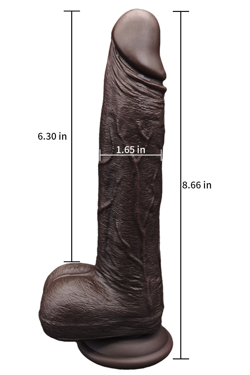 Thick Realistic Dildo 6.3" ,Thrusting Dildo Vibrator Sex Toys - Hands-Free Riding Grinding Dildos