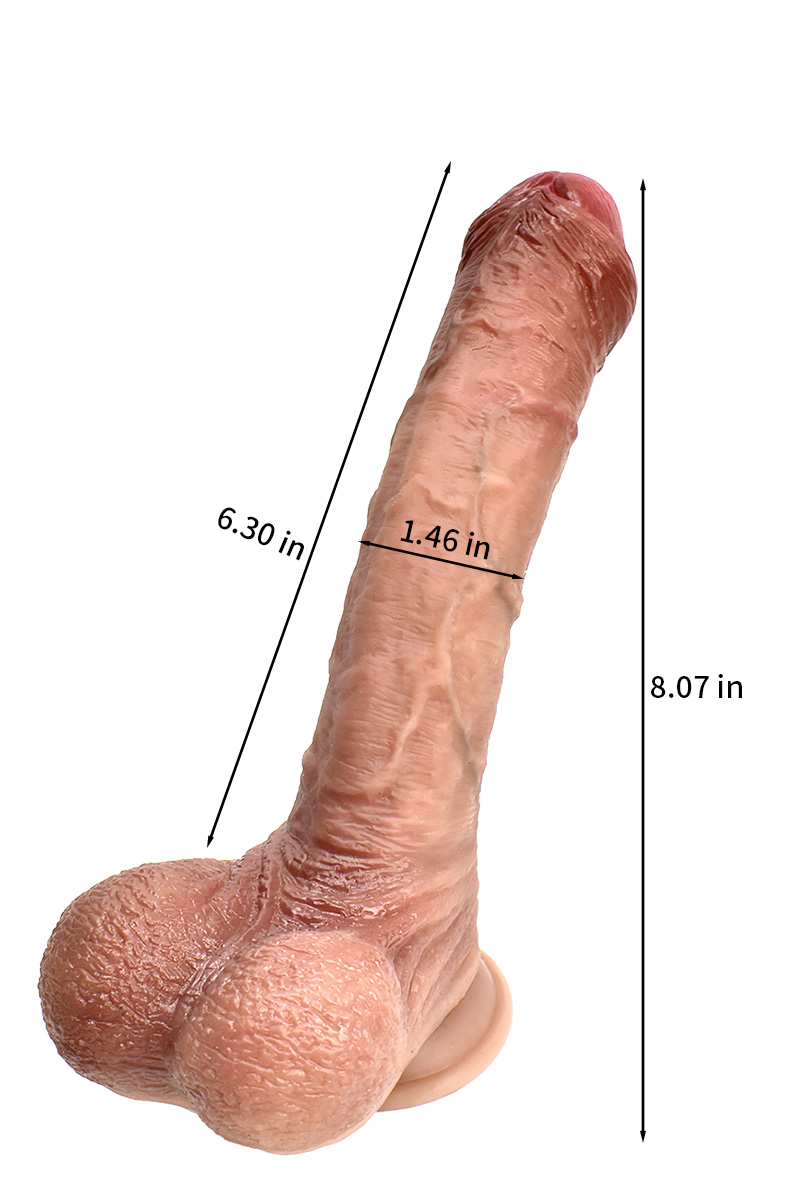 8“ Inch Realistic Huge Thick Dildo Sex Toy for Women, Adult G-spot Penis for Advanced Male Female Adult Toys，F002