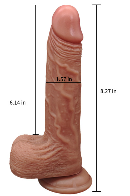 [Copy]Thick Realistic Dildo 6.1" ,Thrusting Dildo Vibrator Sex Toys - Hands-Free Riding Grinding Dildos