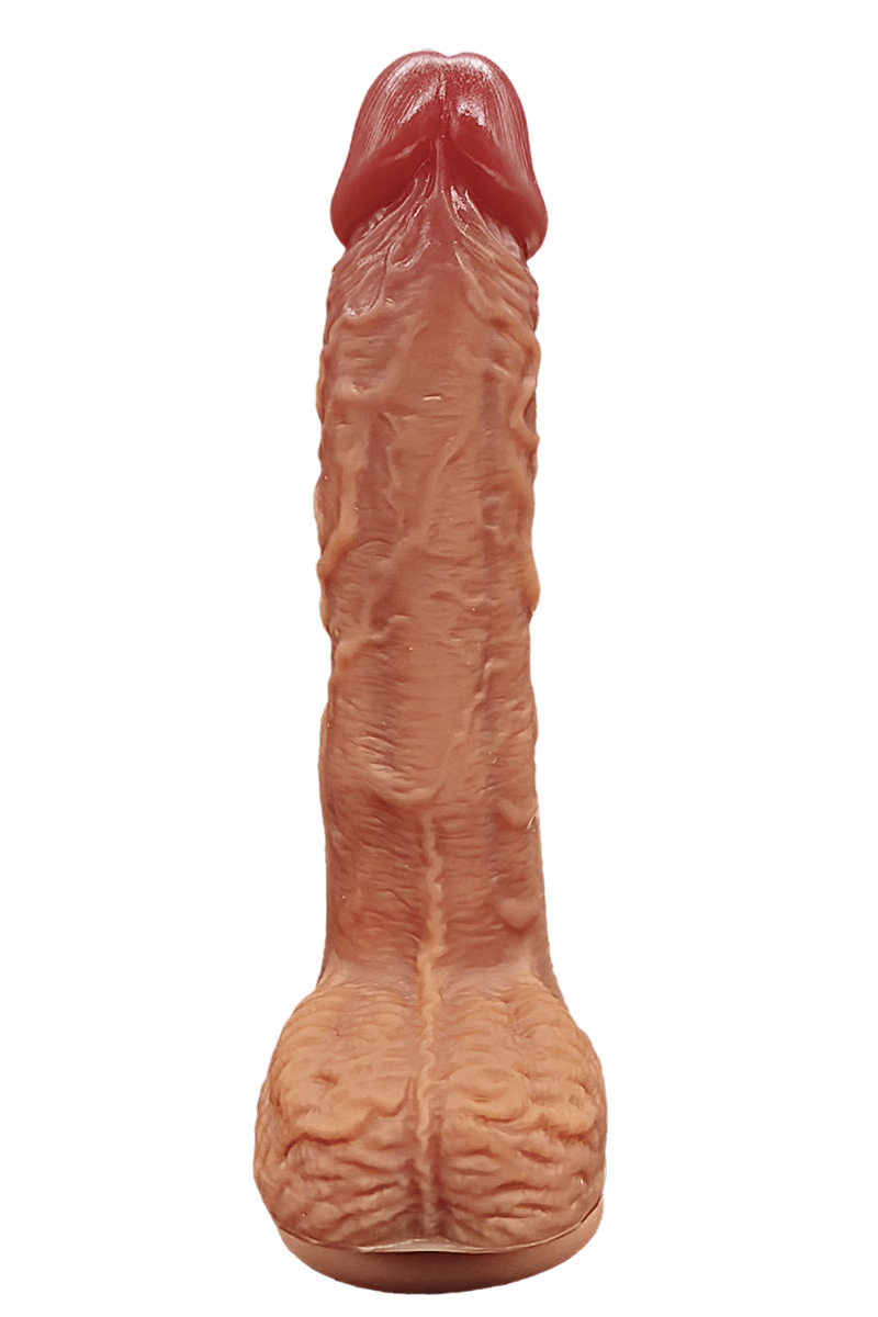 Thick Realistic Dildo 8" ,Thrusting Dildo Vibrator Sex Toys - Hands-Free Riding Grinding Dildos