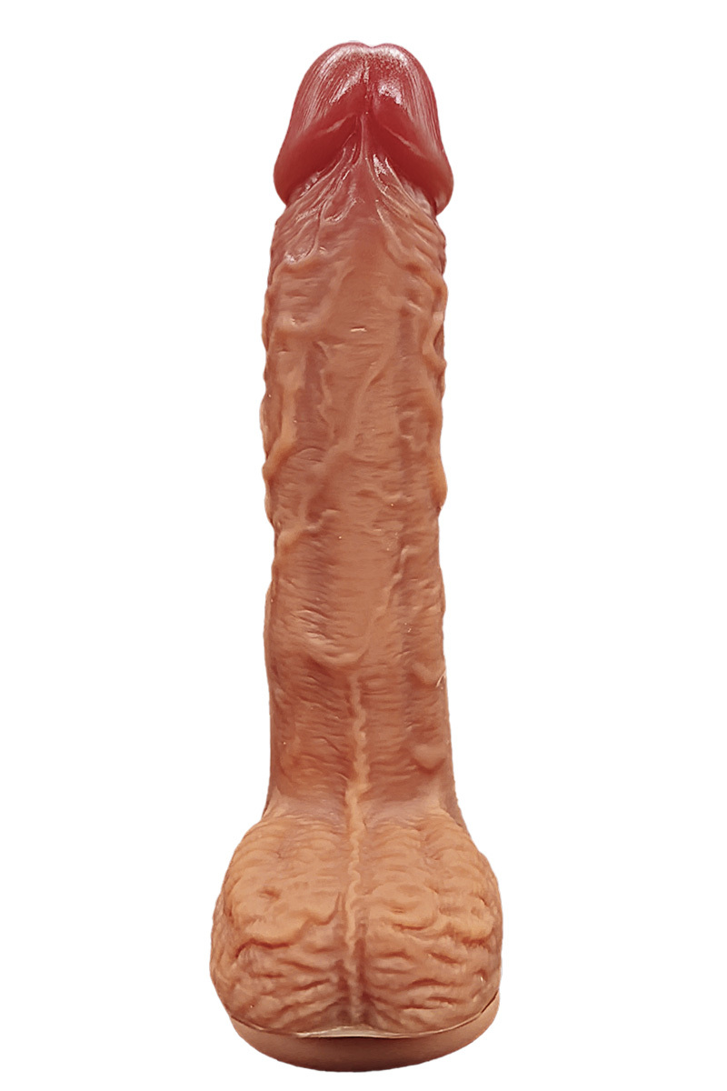 Thick Realistic Dildo 8" ,Thrusting Dildo Vibrator Sex Toys - Hands-Free Riding Grinding Dildos