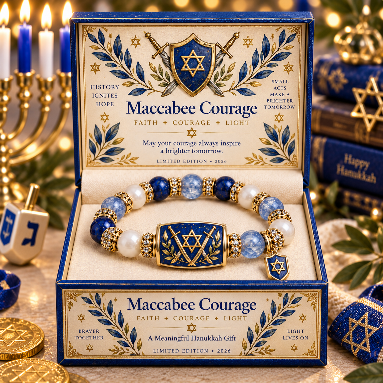 🕎 Hanukkah Beaded Keepsake Bracelet – 8 Meaningful Festival of Lights Gift Designs