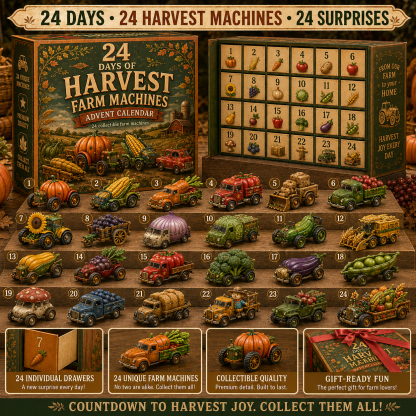 🔥Last Day 50% OFF -🚗 24 Days of Food & Farm Fantasy Rides Advent Calendar Collection – 24 Unique Collectible Vehicles in Every Set