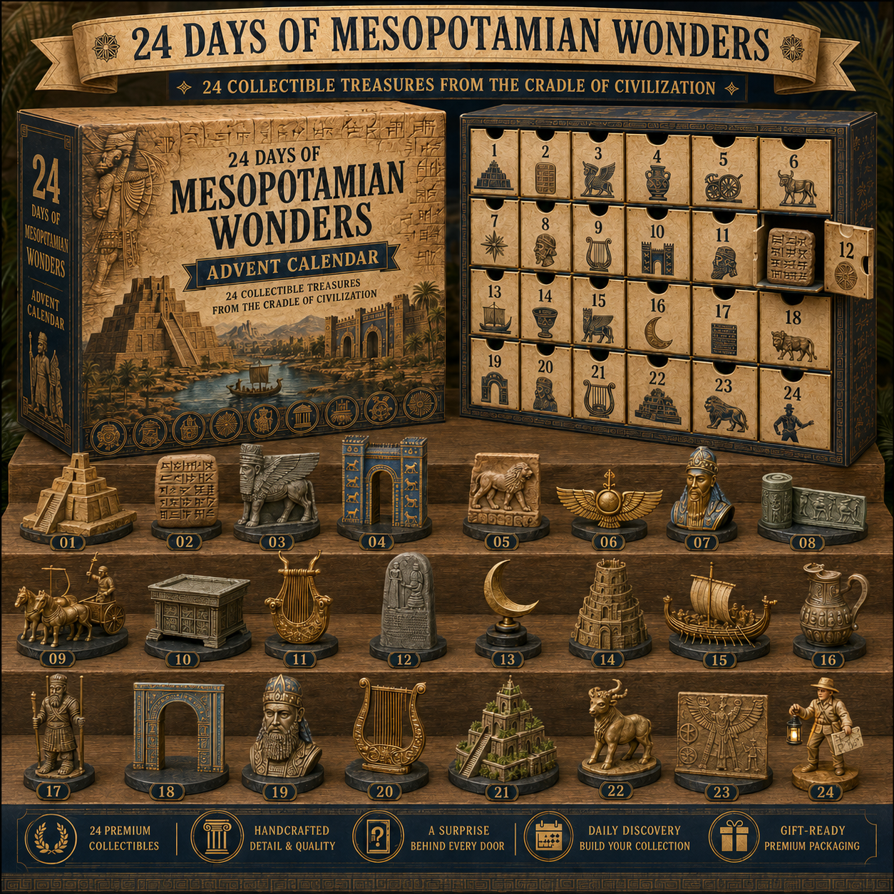 🗺️24 Days of Lost Civilizations Advent Calendar Collection ✨ 24 Days • 24 Treasures • One Ancient World to Discover