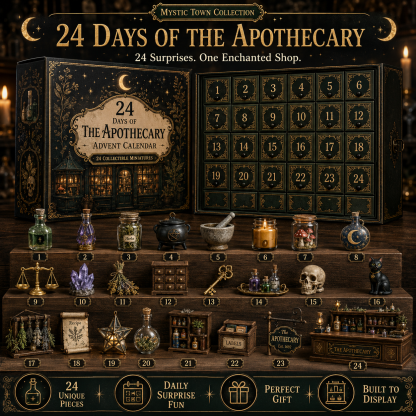 ✨ Mystic Town Advent Calendar Collection – 4 Enchanted Worlds, 96 Tiny Surprises  Build Your Own Magical Town, One Day at a Time