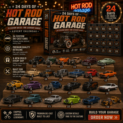 🚗🎁24 Days of American Car Legends Advent Calendar – 24 Collectible Rides for Car Lovers