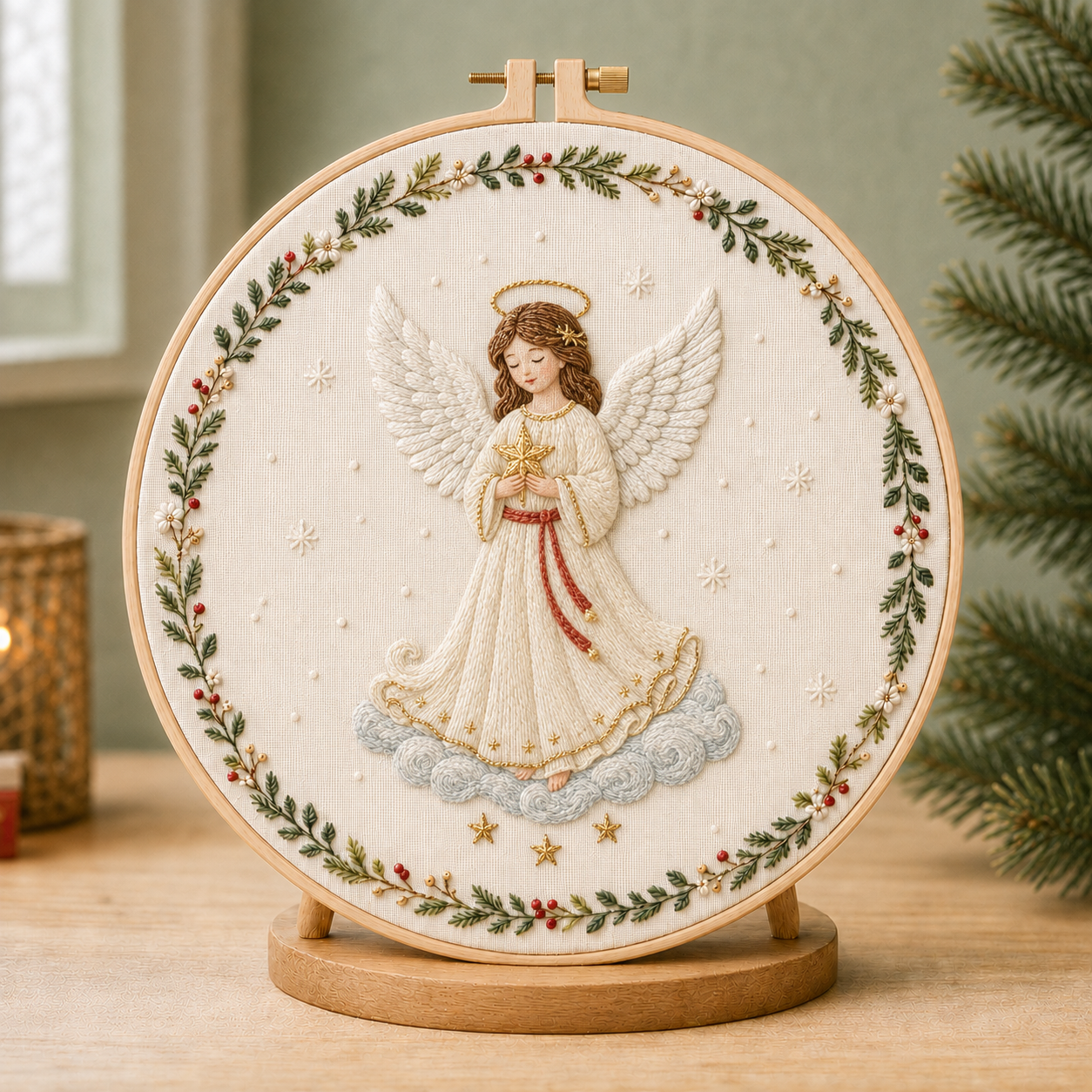 🔥Christmas Story Embroidery Kit Collection  12 Cozy Holiday Designs 🔥🎄Complete DIY Kit Display Stand Included