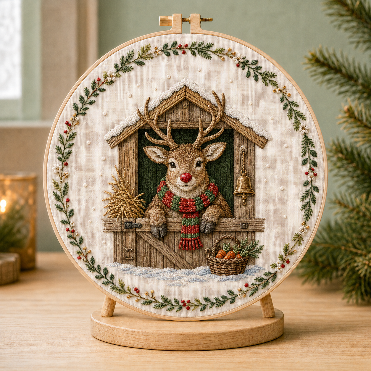 🔥Christmas Story Embroidery Kit Collection  12 Cozy Holiday Designs 🔥🎄Complete DIY Kit Display Stand Included