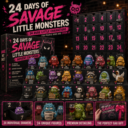 ⏳ Last Day 49% OFF – 😂24 Days of Savage Attitudes Advent Calendar Collection 24 Days • 24 Bad Moods • 24 Hilarious Surprises