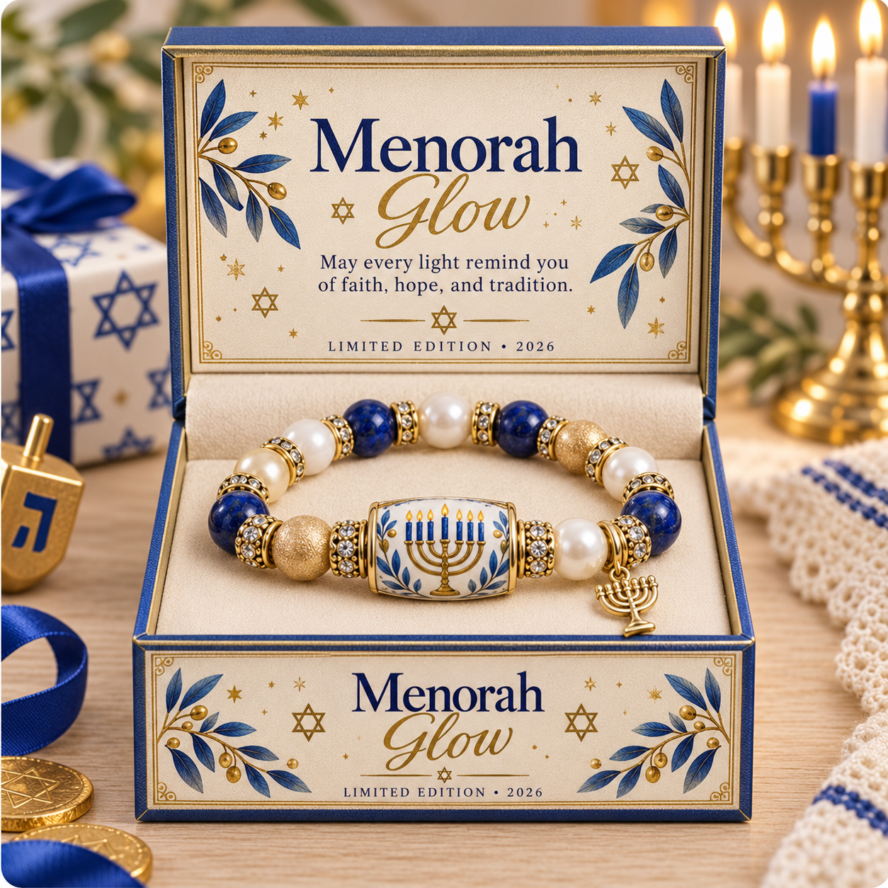 🕎 Hanukkah Beaded Keepsake Bracelet – 8 Meaningful Festival of Lights Gift Designs