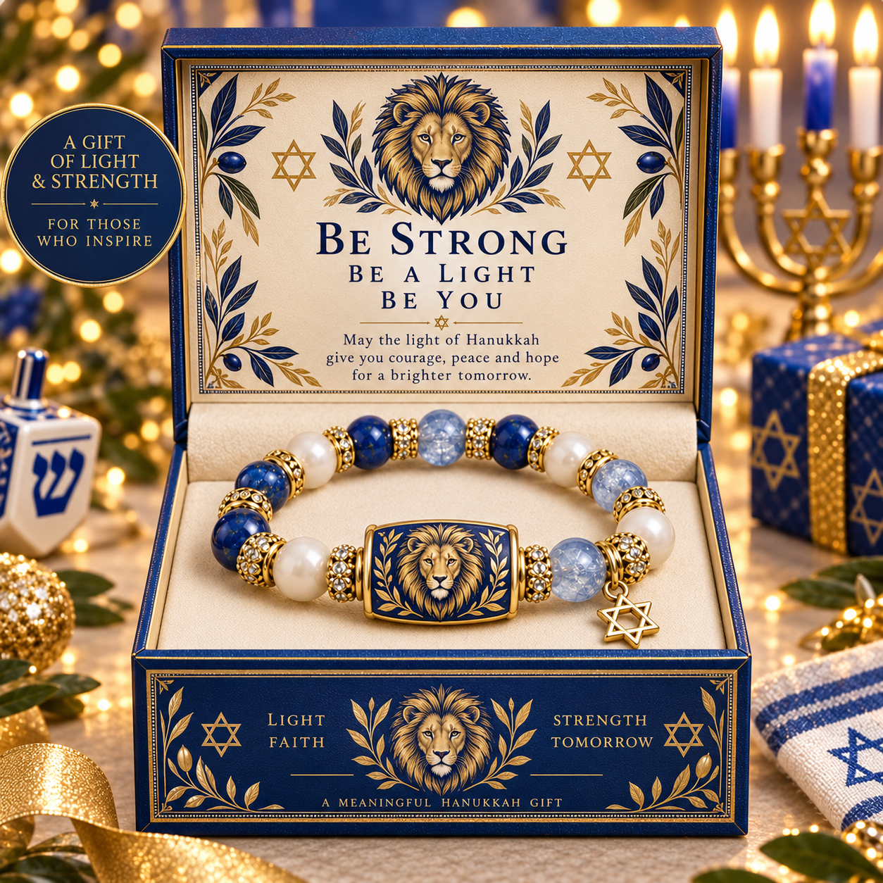 🕎 Hanukkah Beaded Keepsake Bracelet – 8 Meaningful Festival of Lights Gift Designs