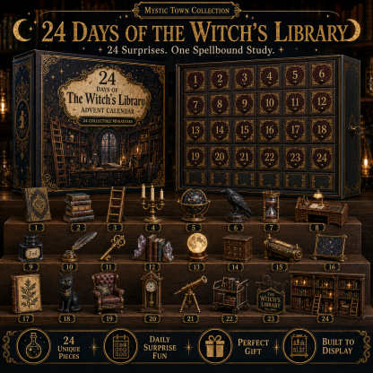 ✨ Mystic Town Advent Calendar Collection – 4 Enchanted Worlds, 96 Tiny Surprises  Build Your Own Magical Town, One Day at a Time