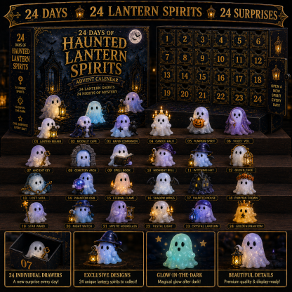 ⏳ Last Day 50% OFF –👻24 Days of Glowing Ghosts Collection 4 Spooky Worlds • 96 Glowing Spirits • 96 Daily Surprises