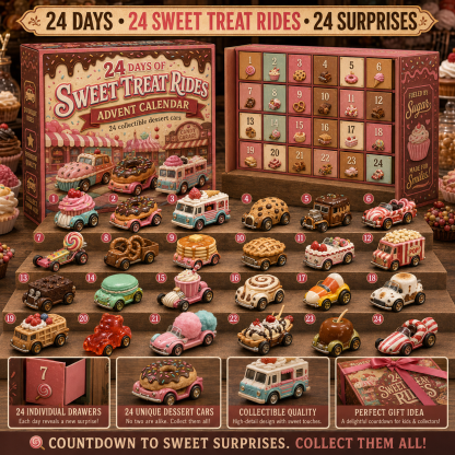 🔥Last Day 50% OFF -🚗 24 Days of Food & Farm Fantasy Rides Advent Calendar Collection – 24 Unique Collectible Vehicles in Every Set