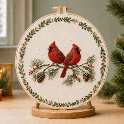 🔥Christmas Story Embroidery Kit Collection  12 Cozy Holiday Designs 🔥🎄Complete DIY Kit Display Stand Included