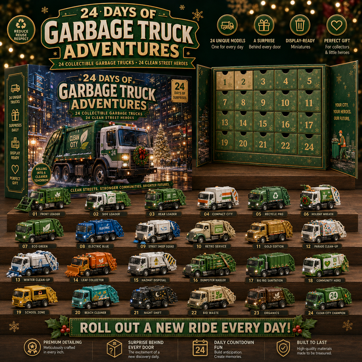⏳ Last Day 50% OFF –🛠️24 Days of Workhorse Machines Collection – 24 Utility Vehicles, 24 Daily Surprises