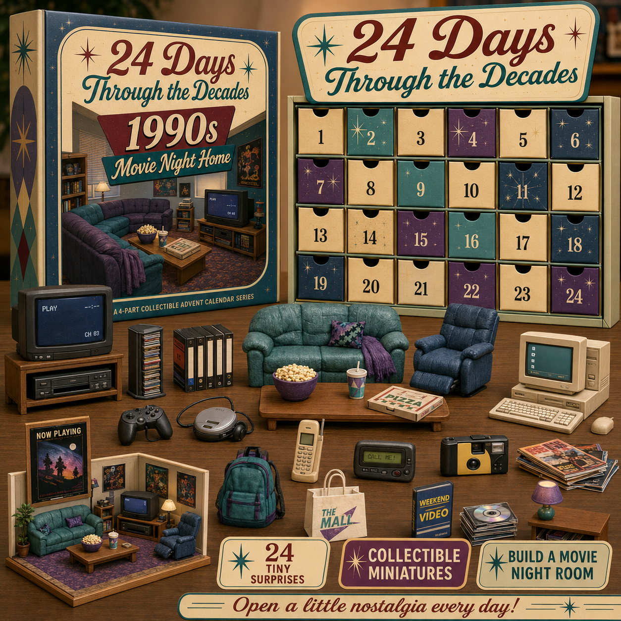📻 24 Days Through the Decades – Tiny American Homes Advent Calendar