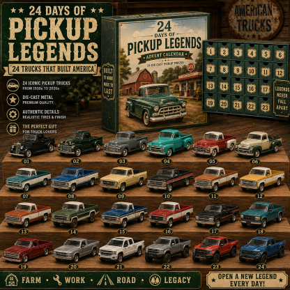 🚗🎁24 Days of American Car Legends Advent Calendar – 24 Collectible Rides for Car Lovers