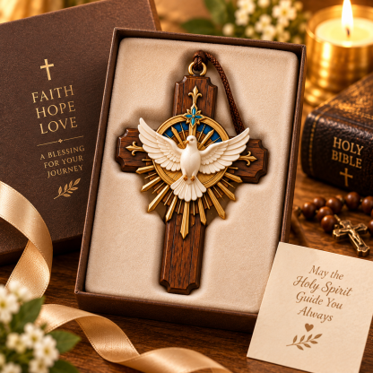 ✝️ Sacred Pocket Cross Collection – Palm-Sized Faith Keepsake for Car, Christmas Tree & Catholic Gifts 🎁