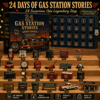 🎁Last Day 50% OFF -🛣️ 24 Days Across Route 66 – American Road Life Advent Calendar Collection