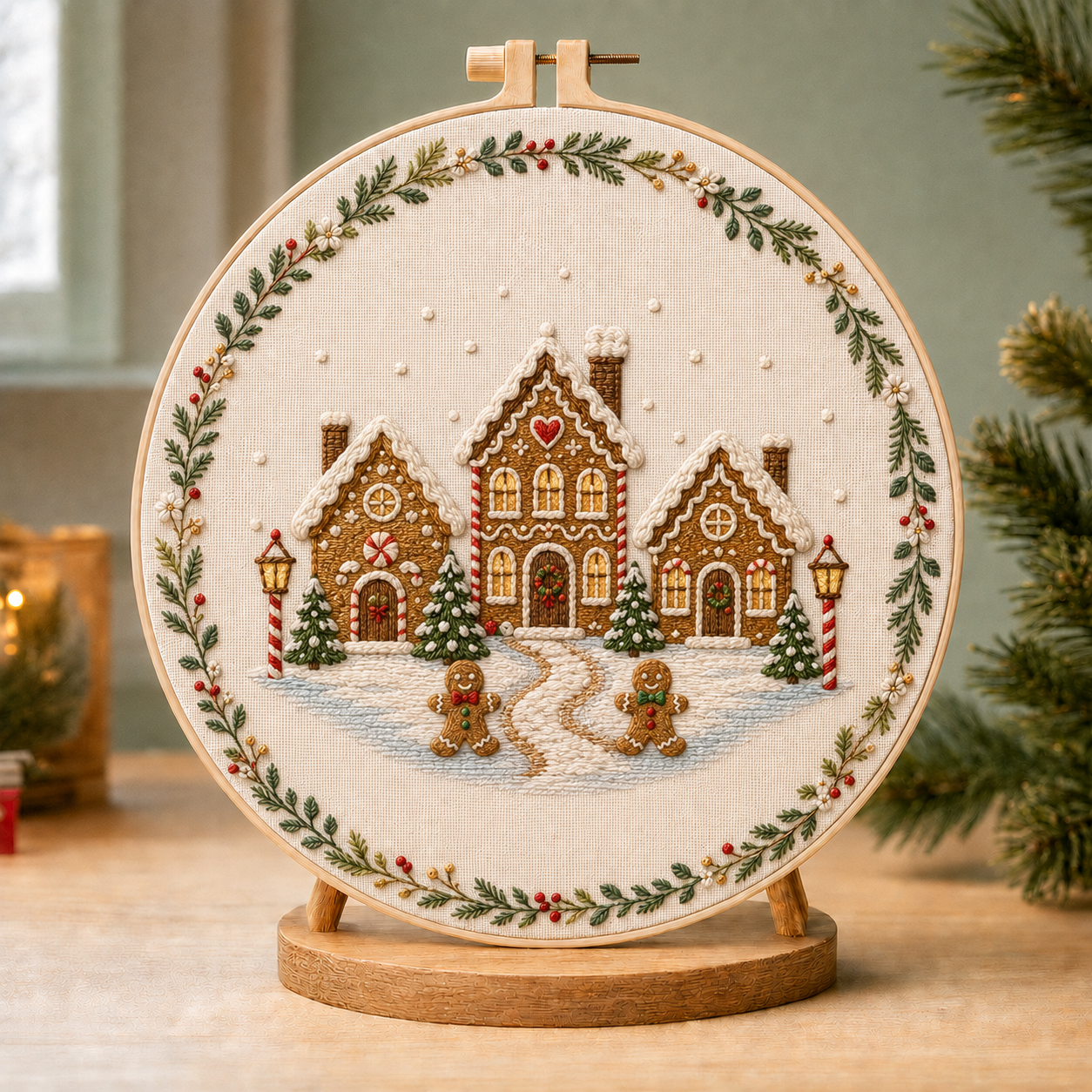 🔥Christmas Story Embroidery Kit Collection  12 Cozy Holiday Designs 🔥🎄Complete DIY Kit Display Stand Included