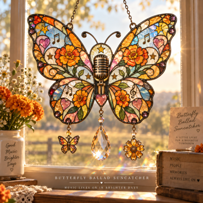 🌼 Country Soul Remembrance Suncatcher Collection – Music, Memory & Light Keepsake