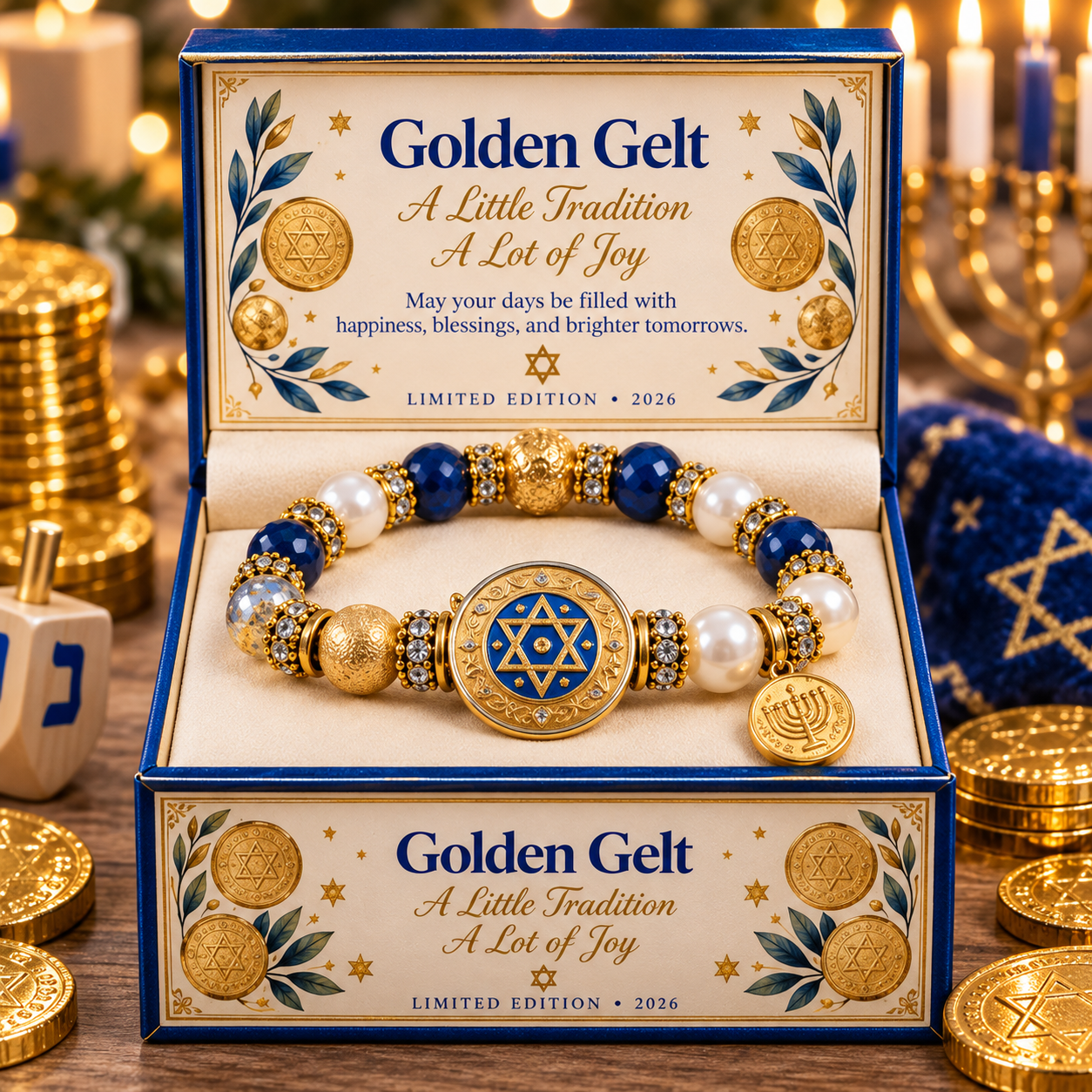 🕎 Hanukkah Beaded Keepsake Bracelet – 8 Meaningful Festival of Lights Gift Designs