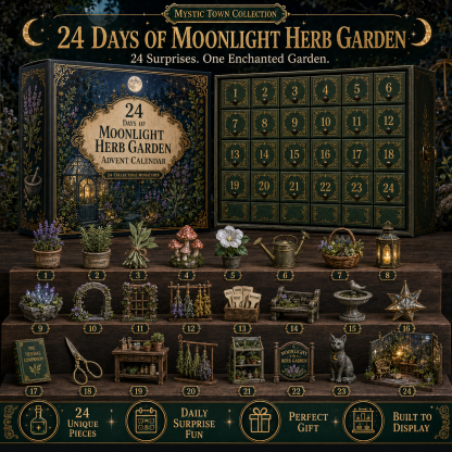 ✨ Mystic Town Advent Calendar Collection – 4 Enchanted Worlds, 96 Tiny Surprises  Build Your Own Magical Town, One Day at a Time