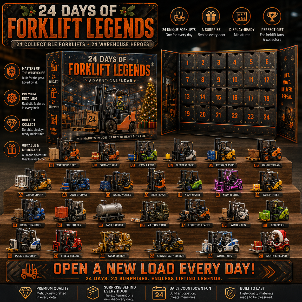 ⏳ Last Day 50% OFF –🛠️24 Days of Workhorse Machines Collection – 24 Utility Vehicles, 24 Daily Surprises