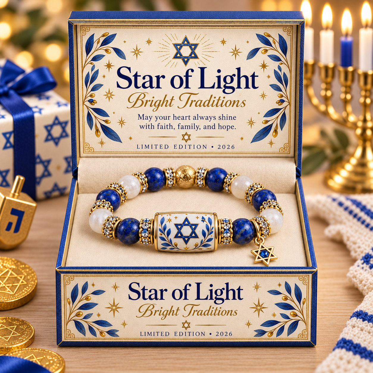 🕎 Hanukkah Beaded Keepsake Bracelet – 8 Meaningful Festival of Lights Gift Designs