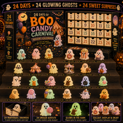 ⏳ Last Day 50% OFF –👻24 Days of Glowing Ghosts Collection 4 Spooky Worlds • 96 Glowing Spirits • 96 Daily Surprises