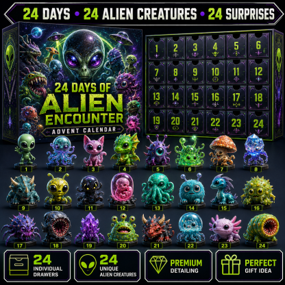🚀 24 Days of Retro Cosmic Adventures Advent Calendar Collection – 24 Unique Collectibles in Every Set