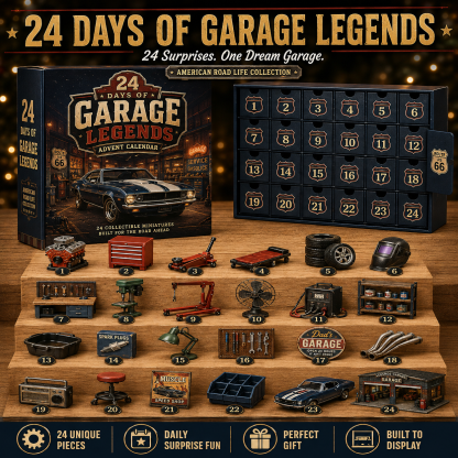 🎁Last Day 50% OFF -🛣️ 24 Days Across Route 66 – American Road Life Advent Calendar Collection