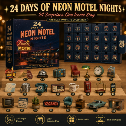 🎁Last Day 50% OFF -🛣️ 24 Days Across Route 66 – American Road Life Advent Calendar Collection