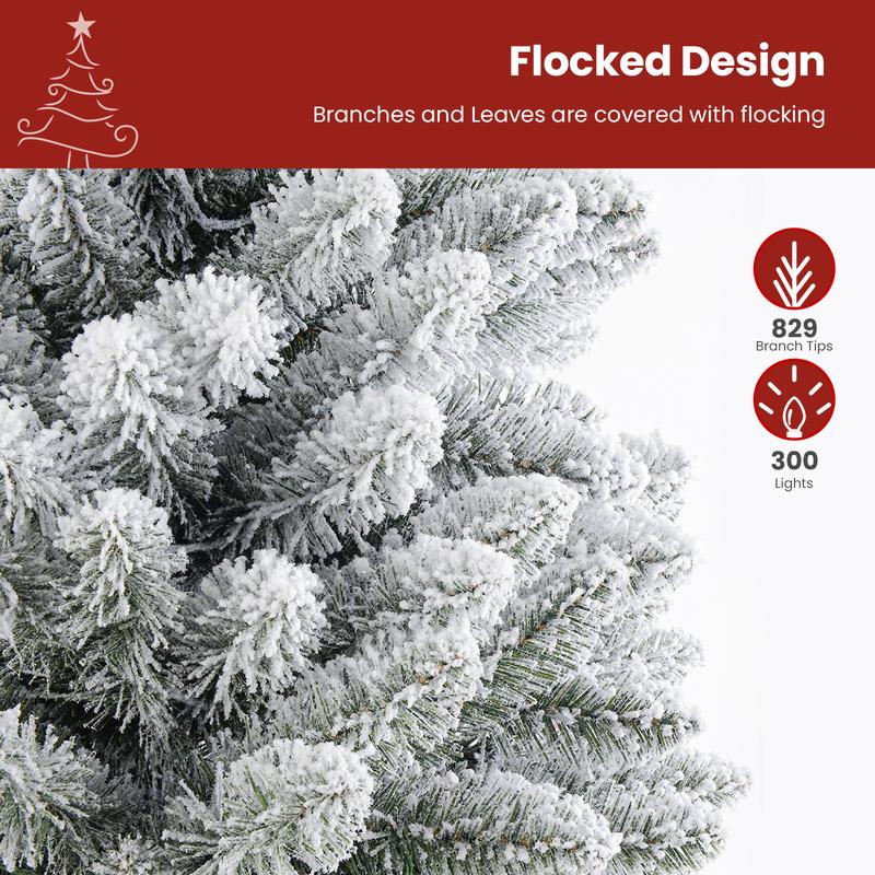 【En oferta】Árbol de Navidad SHareconn (disponible en 4, 6 y 7,5 pies) con luces centelleantes preinstaladas, ramas articuladas plegables y puntas de PVC; diseño irregular para decoración navideña de suelo, con conexión a la red eléctrica (sin control remo