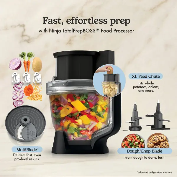 Sistema de cocina Ninja CrushBOSS con picadora y procesador de alimentos - LB451BK1