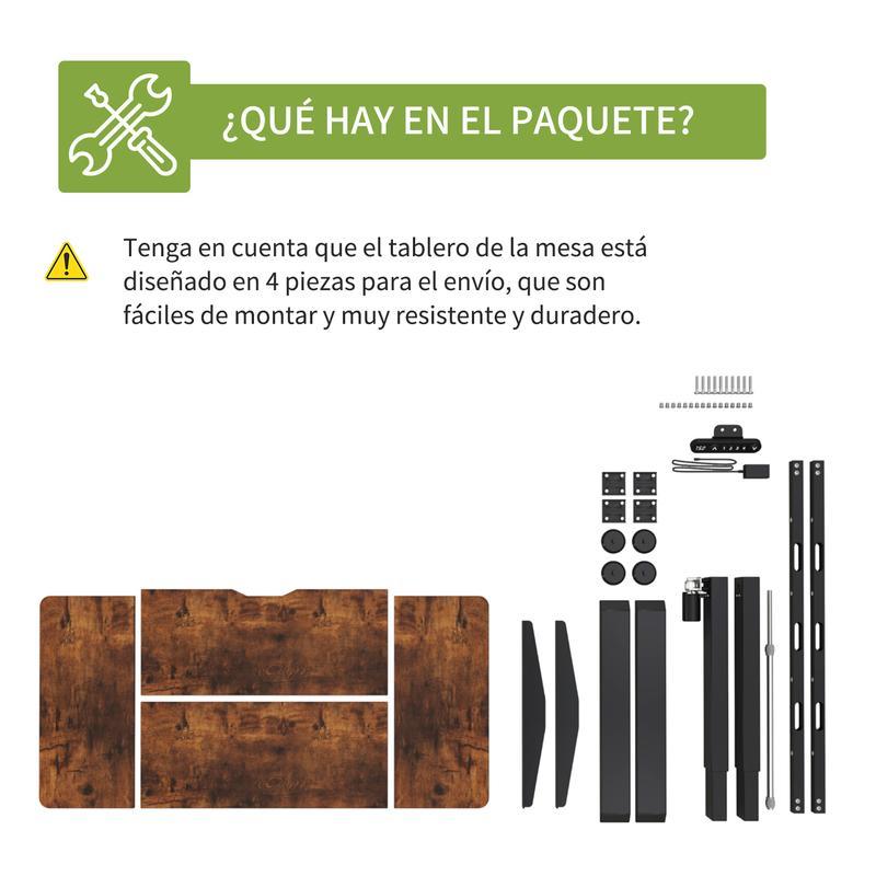 Escritorio Altura Ajustable Con 4 Botones de Almacenamiento Electrico Con Tipo-C Escritorio Gamer Escritorio Oficina Escritorio Minimalista Escritorio Modernos