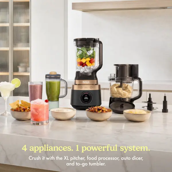 Sistema de cocina Ninja CrushBOSS con picadora y procesador de alimentos - LB451BK1