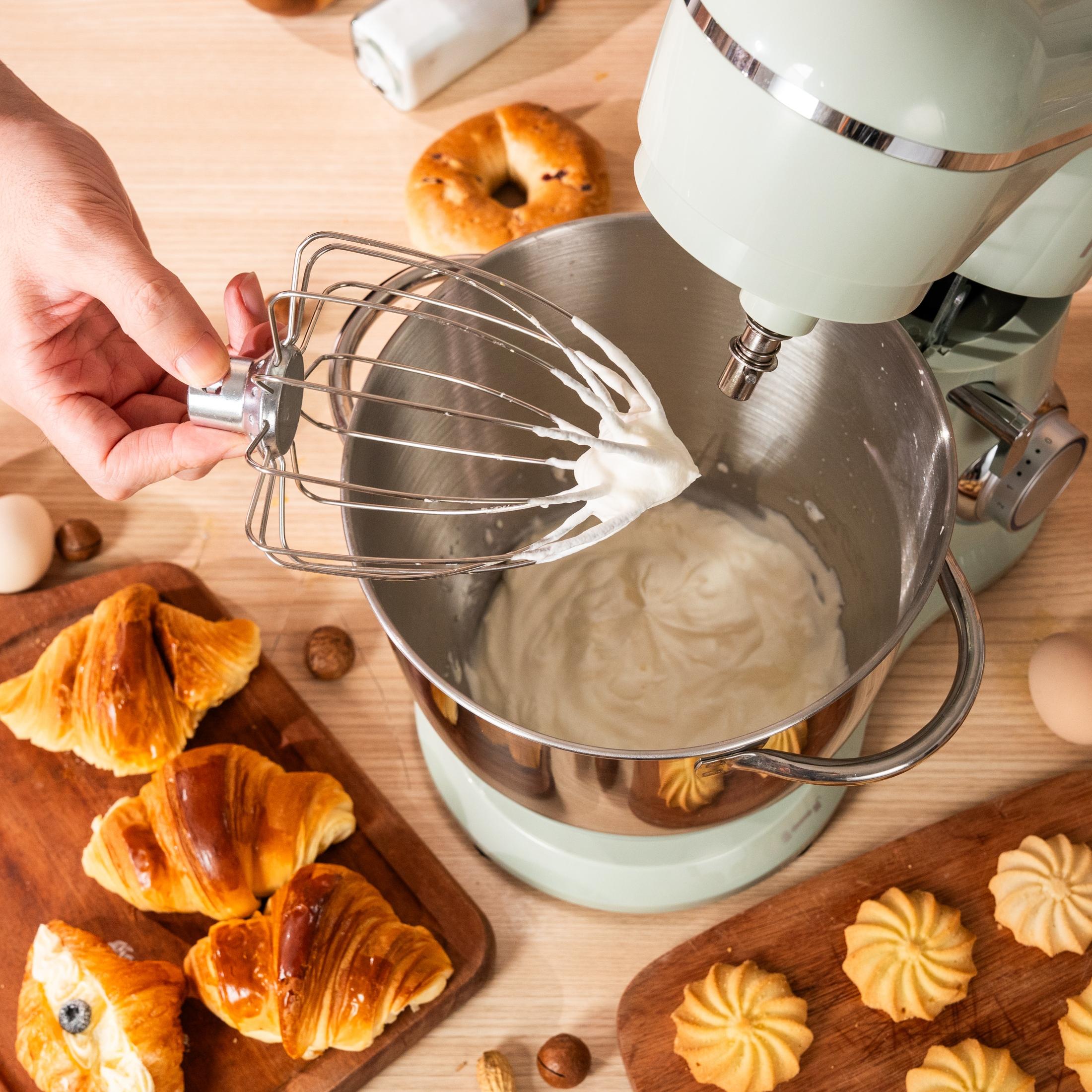 Kitchen in the Box 3.5QT Compact Stand Mixer, 10-Speed Tilt-Head, Stainless Bowls, Perfect for Baking, Dough & Cooking