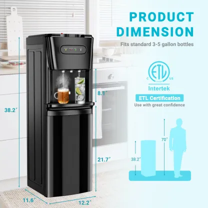 Dispensador de agua MANASTIN, frío y caliente