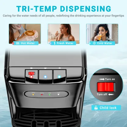 Dispensador de agua MANASTIN, frío y caliente