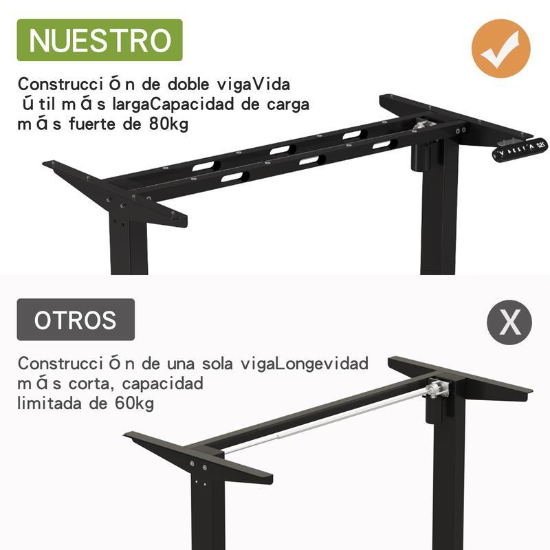 Escritorio Altura Ajustable Con 4 Botones de Almacenamiento Electrico Con Tipo-C Escritorio Gamer Escritorio Oficina Escritorio Minimalista Escritorio Modernos