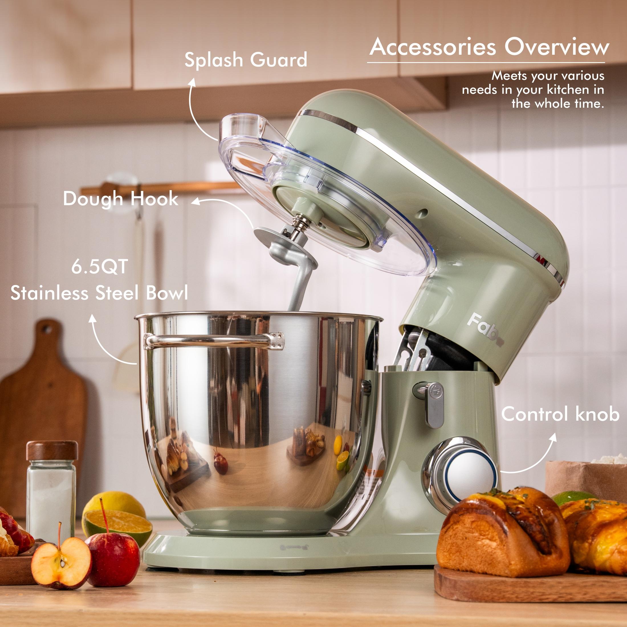 Kitchen in the Box 3.5QT Compact Stand Mixer, 10-Speed Tilt-Head, Stainless Bowls, Perfect for Baking, Dough & Cooking