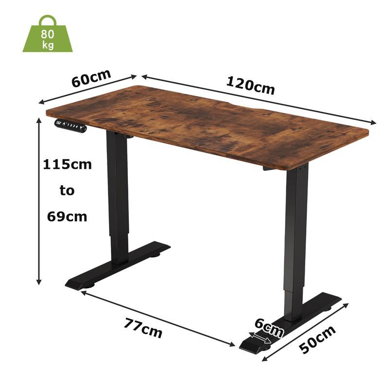 Escritorio Altura Ajustable Con 4 Botones de Almacenamiento Electrico Con Tipo-C Escritorio Gamer Escritorio Oficina Escritorio Minimalista Escritorio Modernos