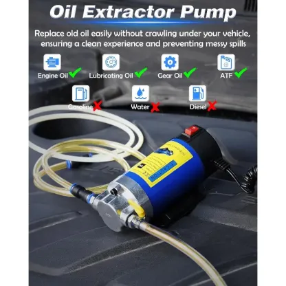 Bomba de aceite eléctrica de 12 V y 100 W para transferencia de fluidos.